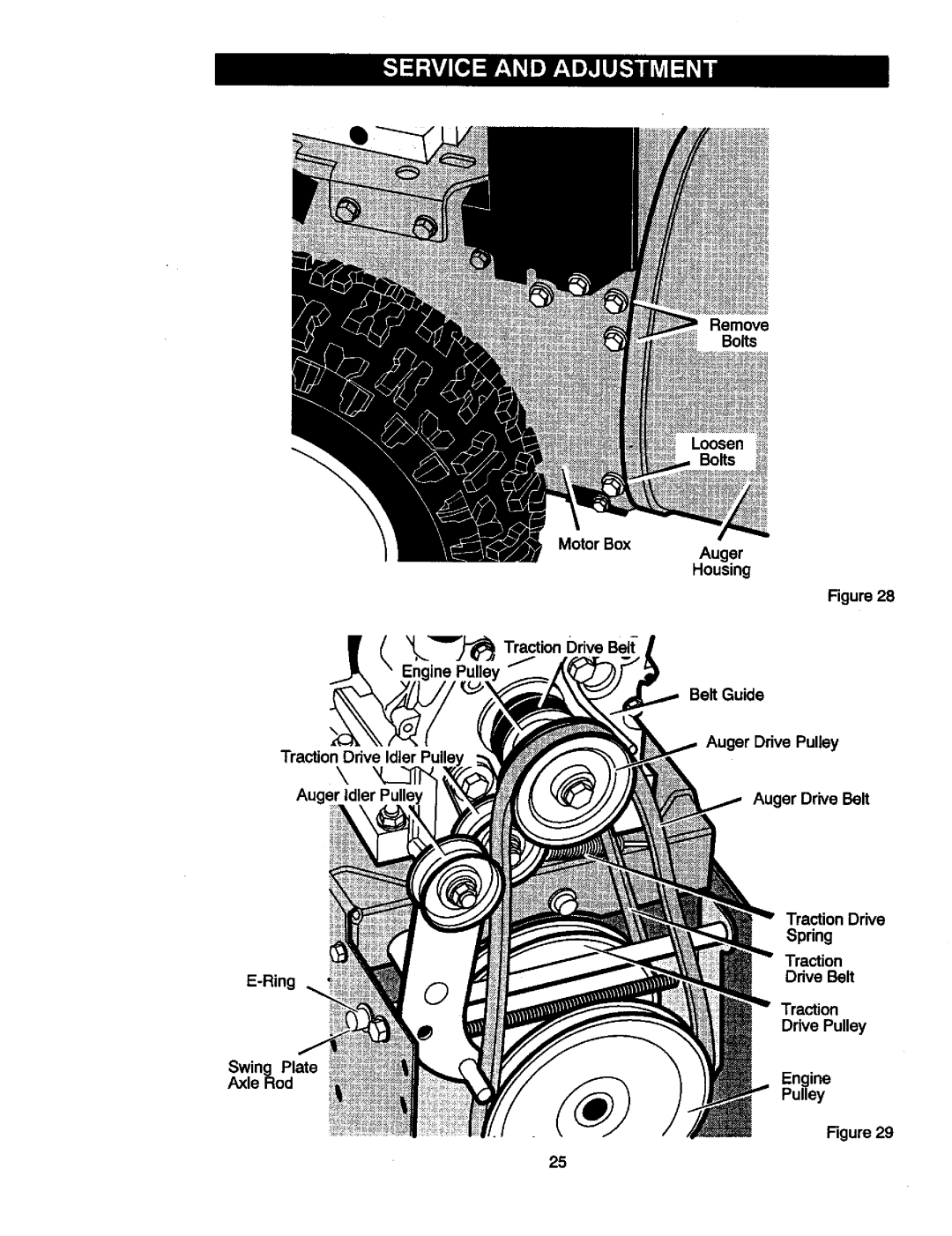 Craftsman 536881851 manual TractionDrive Spring 