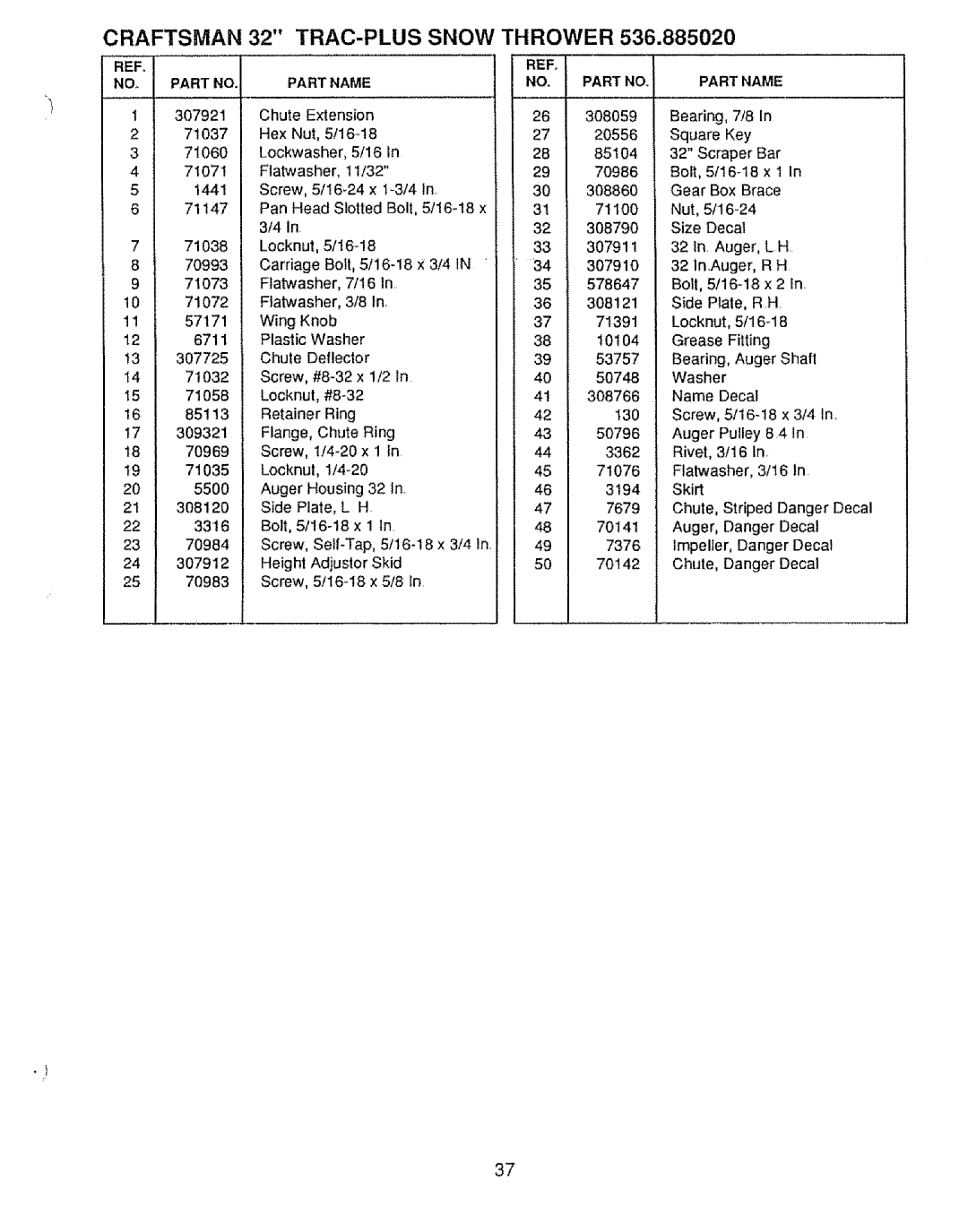 Craftsman 536.88502 owner manual Craftsman, TRAC-PLUS Snow 