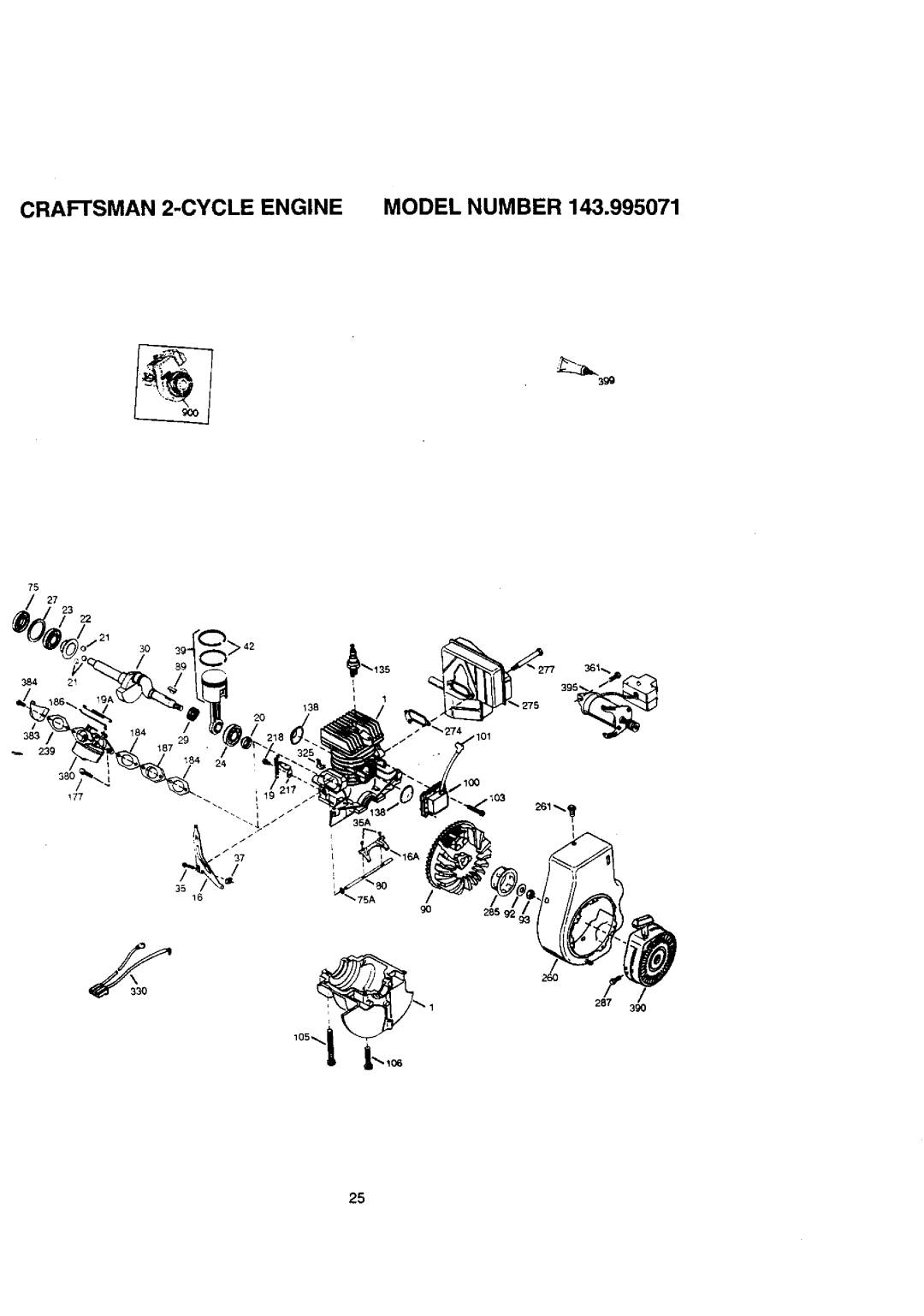 Craftsman 536.88521 operating instructions Craftsman 2-CYCLE Engine Model Number 