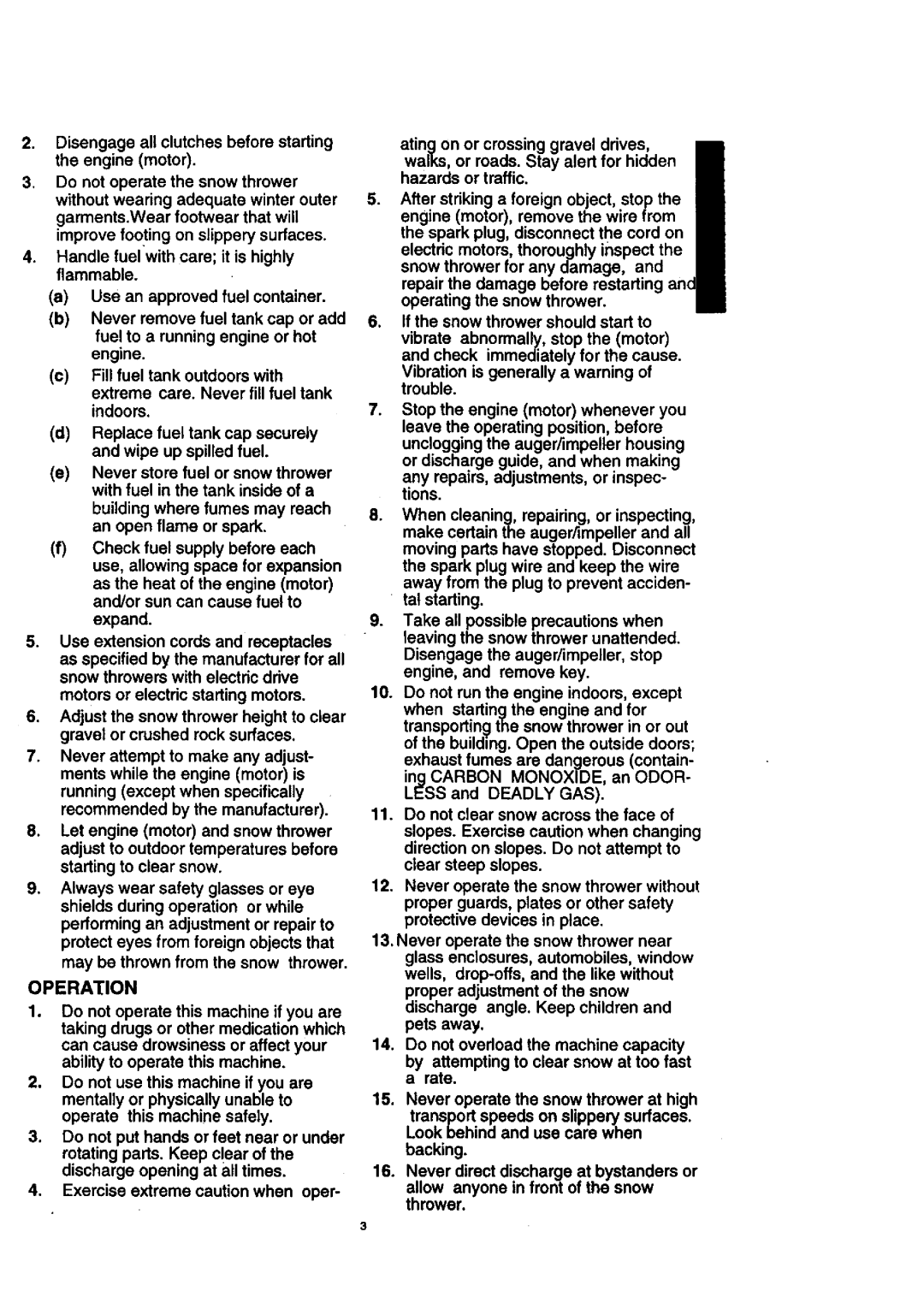 Craftsman 536.88614 manual Operation, Expand 