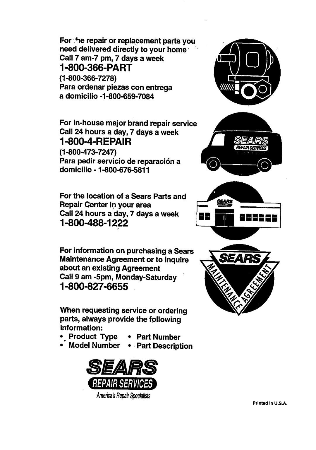 Craftsman 536.8884 manual Part 