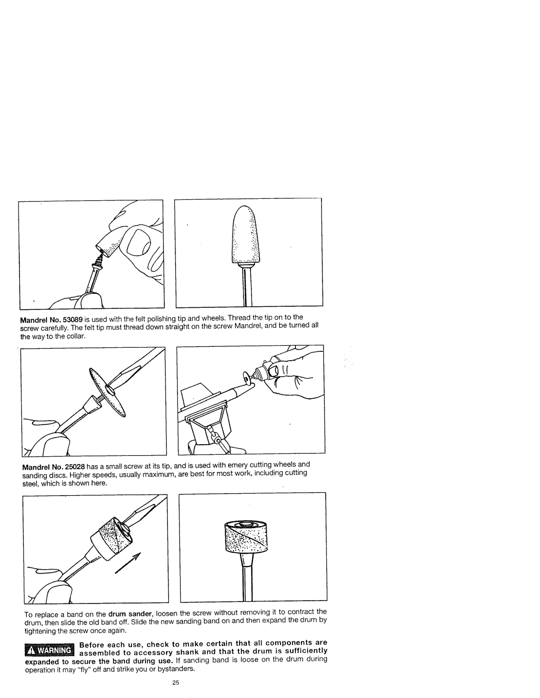 Craftsman 572.61096, 572.61083, 572.61095 owner manual Operation it may fly off and strike you or bystanders 