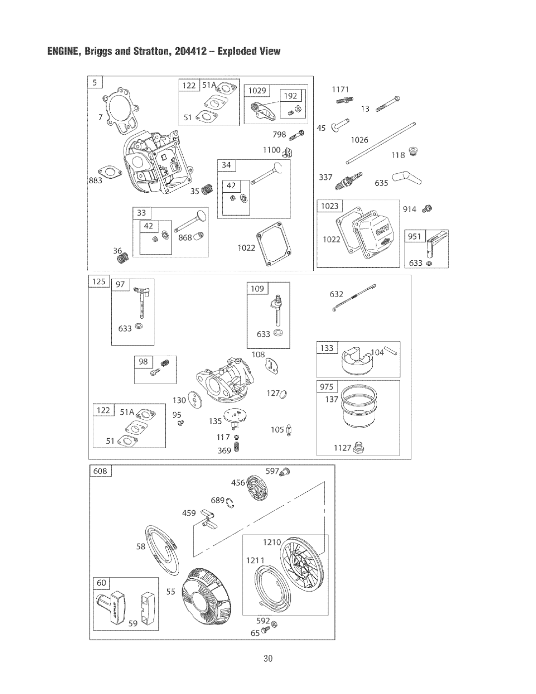 Craftsman 580.32561 operating instructions ENIINE, lri!£s and $tratton, 204412 Expletet View 