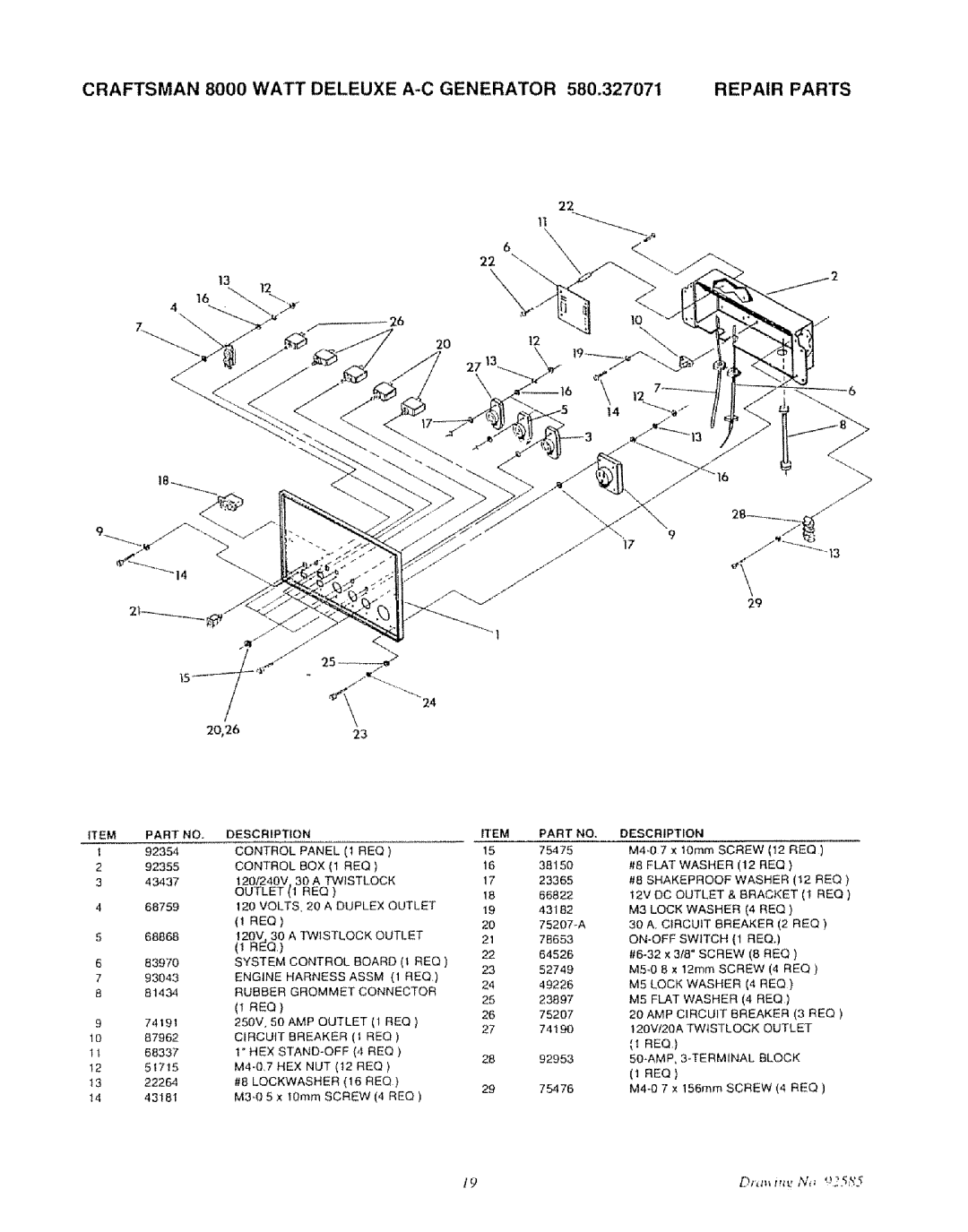 Craftsman 580.327071 owner manual Dl,.m my N, u2573 