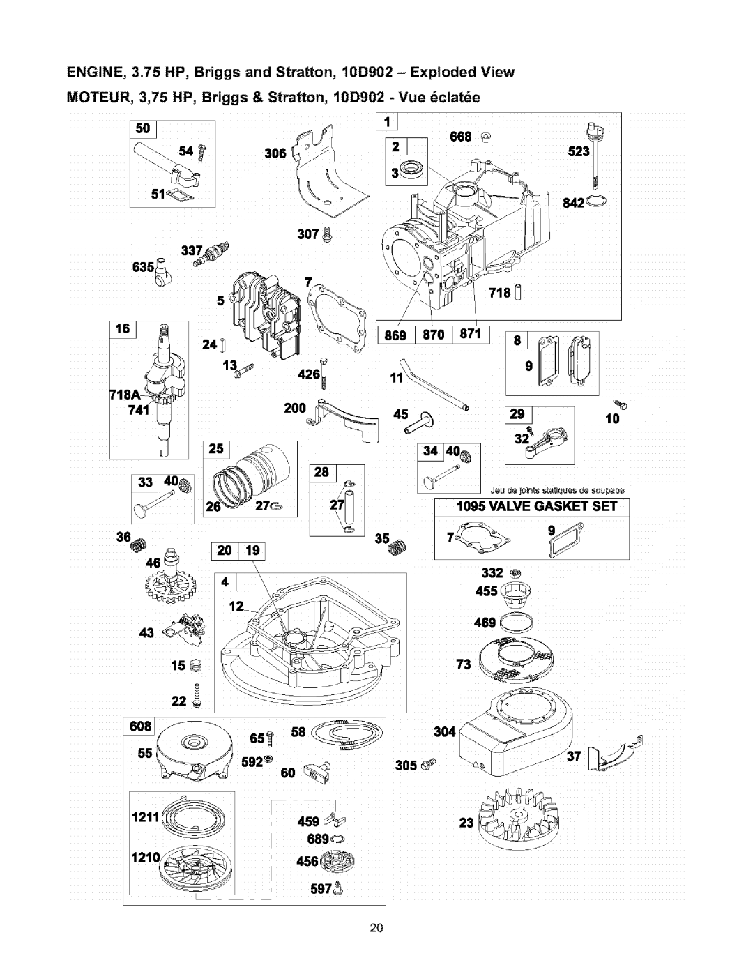 Craftsman 580.6722 owner manual 459, 689, 1210 597g, 1211 