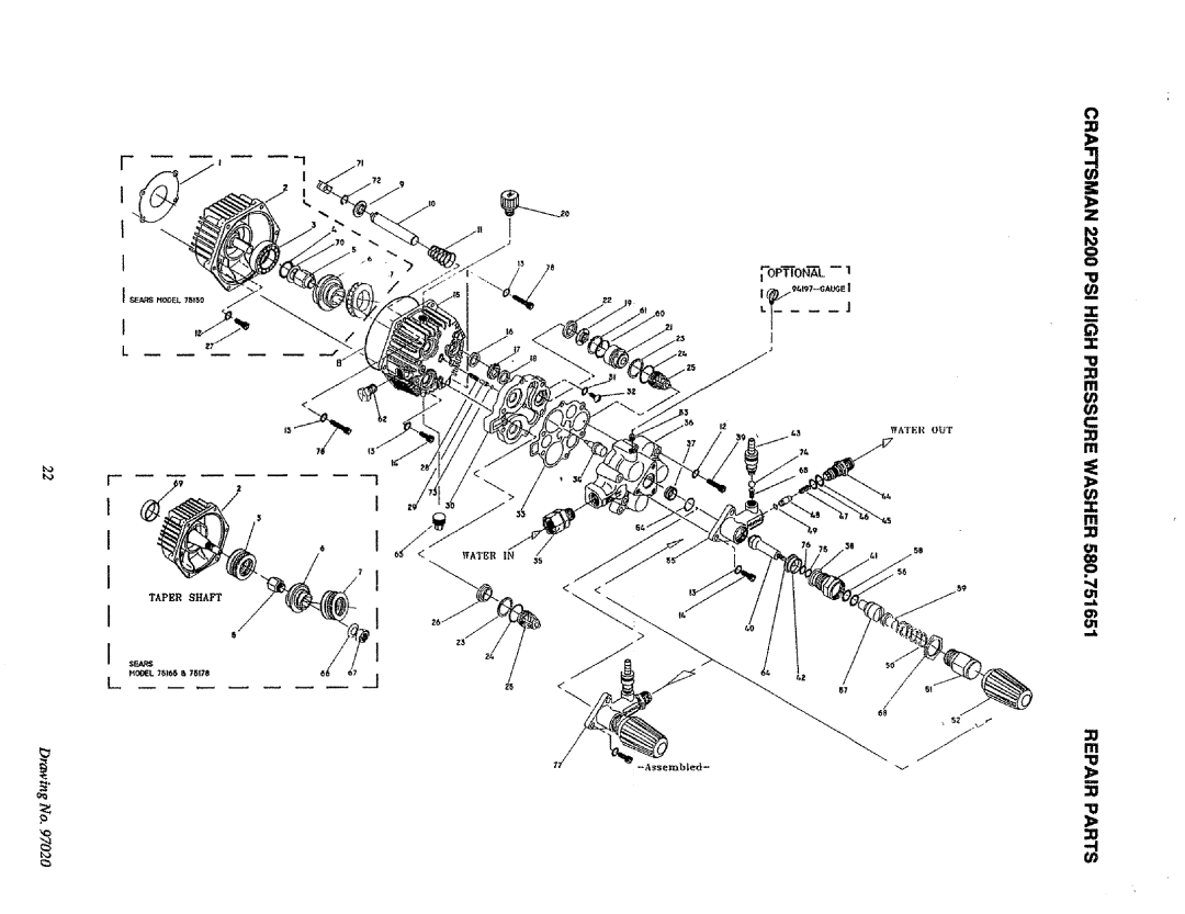 Craftsman 580.751651 owner manual =0 m 2J -4 U 