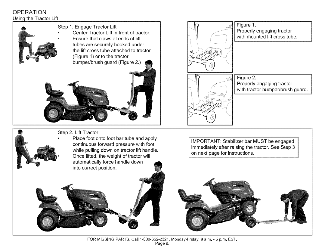 Craftsman 610.24600 manual Operation 