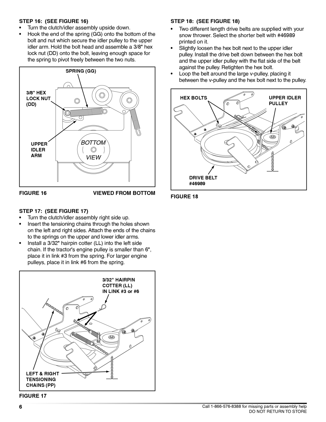 Craftsman 71-24831 instruction manual See Figure, Viewed From Bottom 