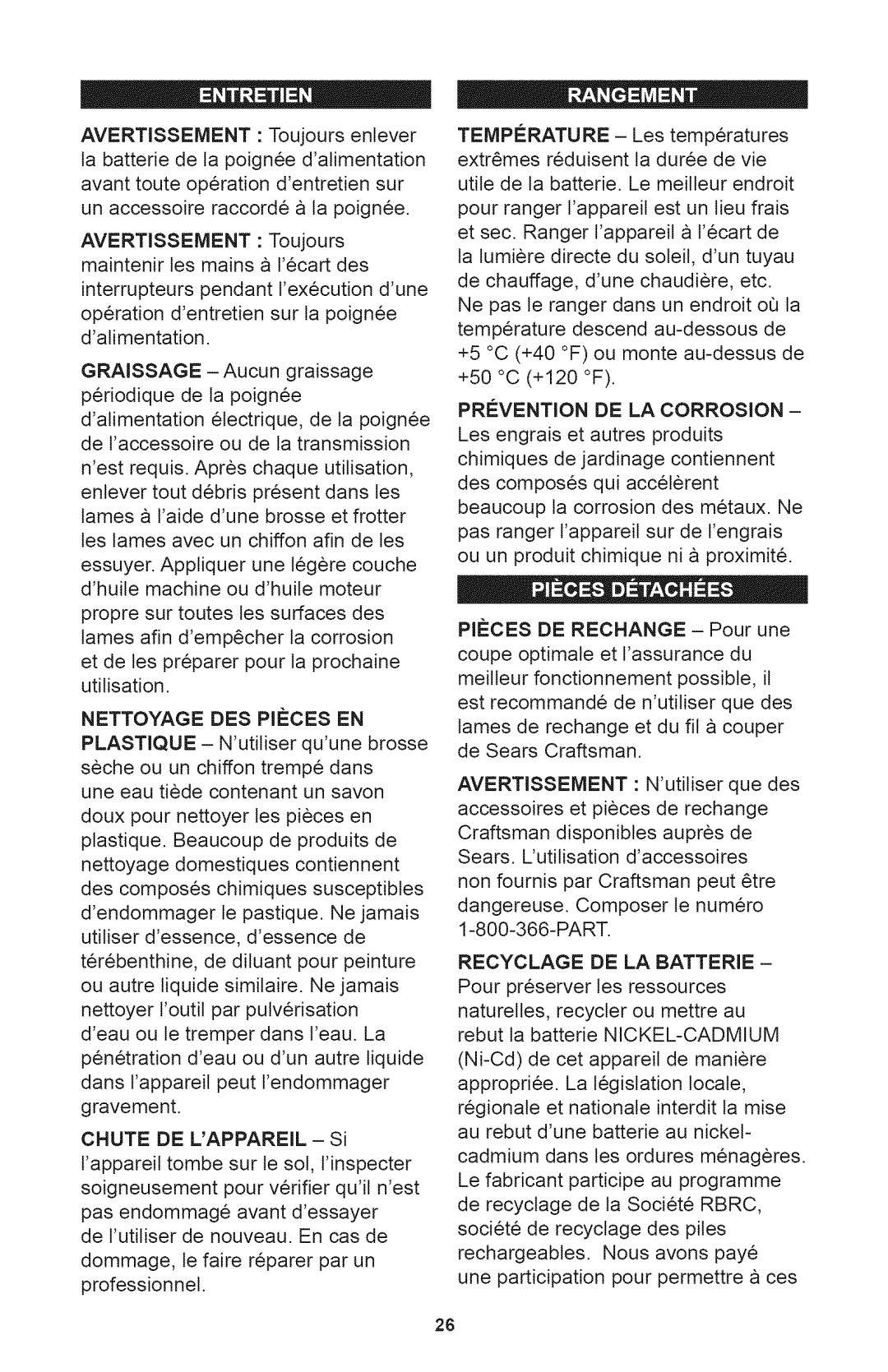 Craftsman 71.74290, 240.74290 operating instructions 