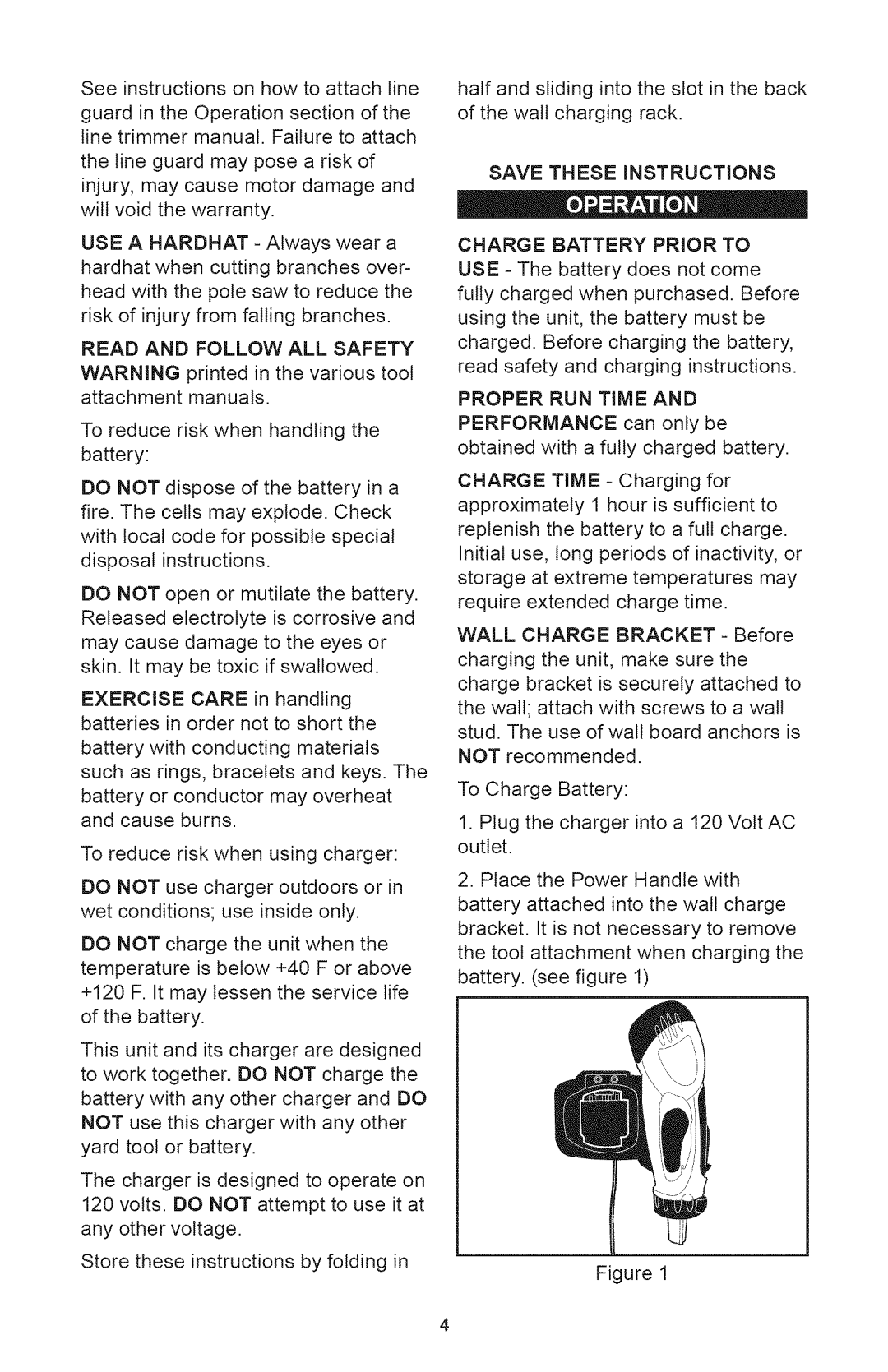 Craftsman 71.74295, 240.74295 Seeinstructionshowtoattachline, Batterywithconductingmaterials, Toreduceriskwhenusingcharger 