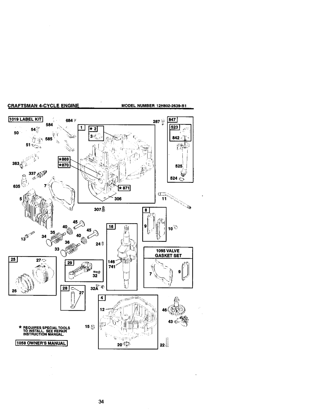 Craftsman 388, 731 owner manual Craftsman 4-CYCLE Engine 