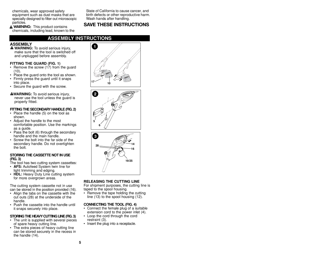 Craftsman 74528 instruction manual Assembly Instructions 