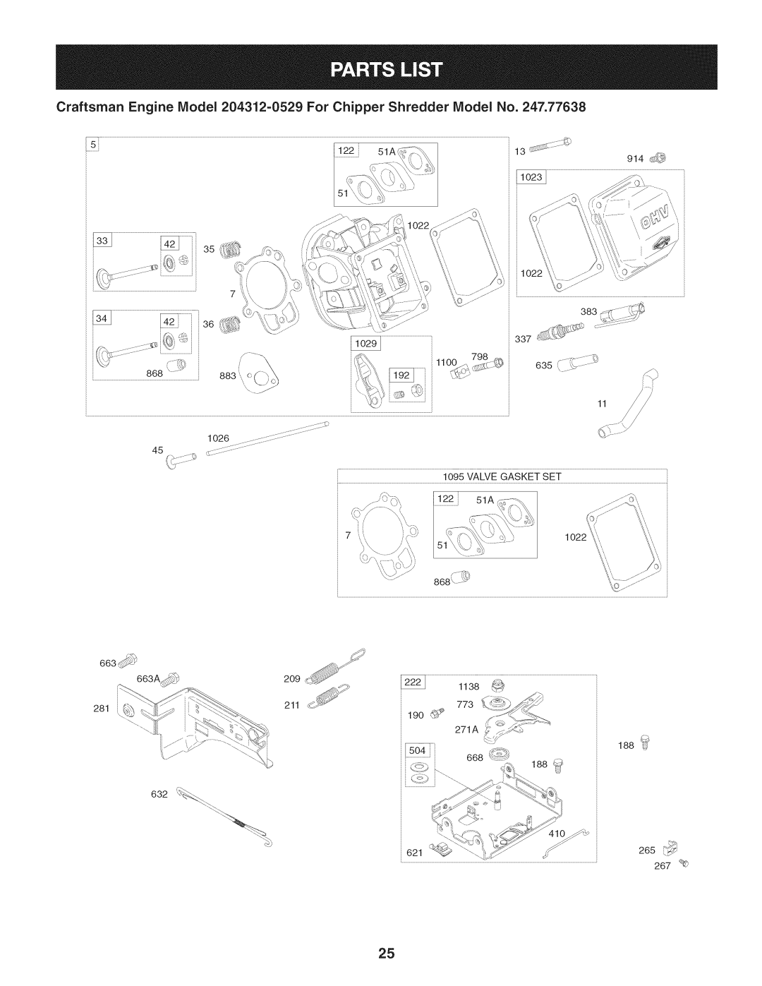 Craftsman 247.77638, 1450 Series manual 221O22, 188 