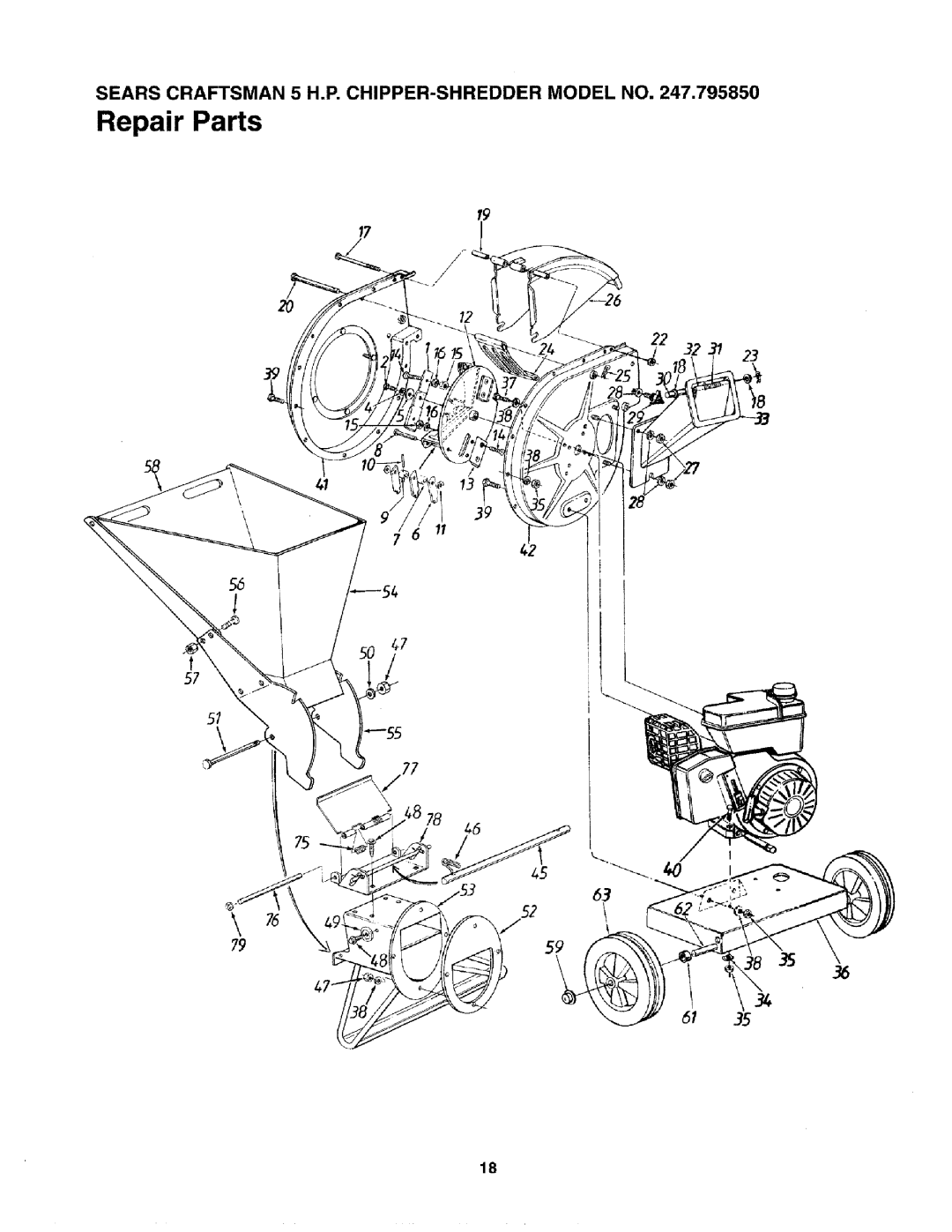 Craftsman 79585 manual z6 