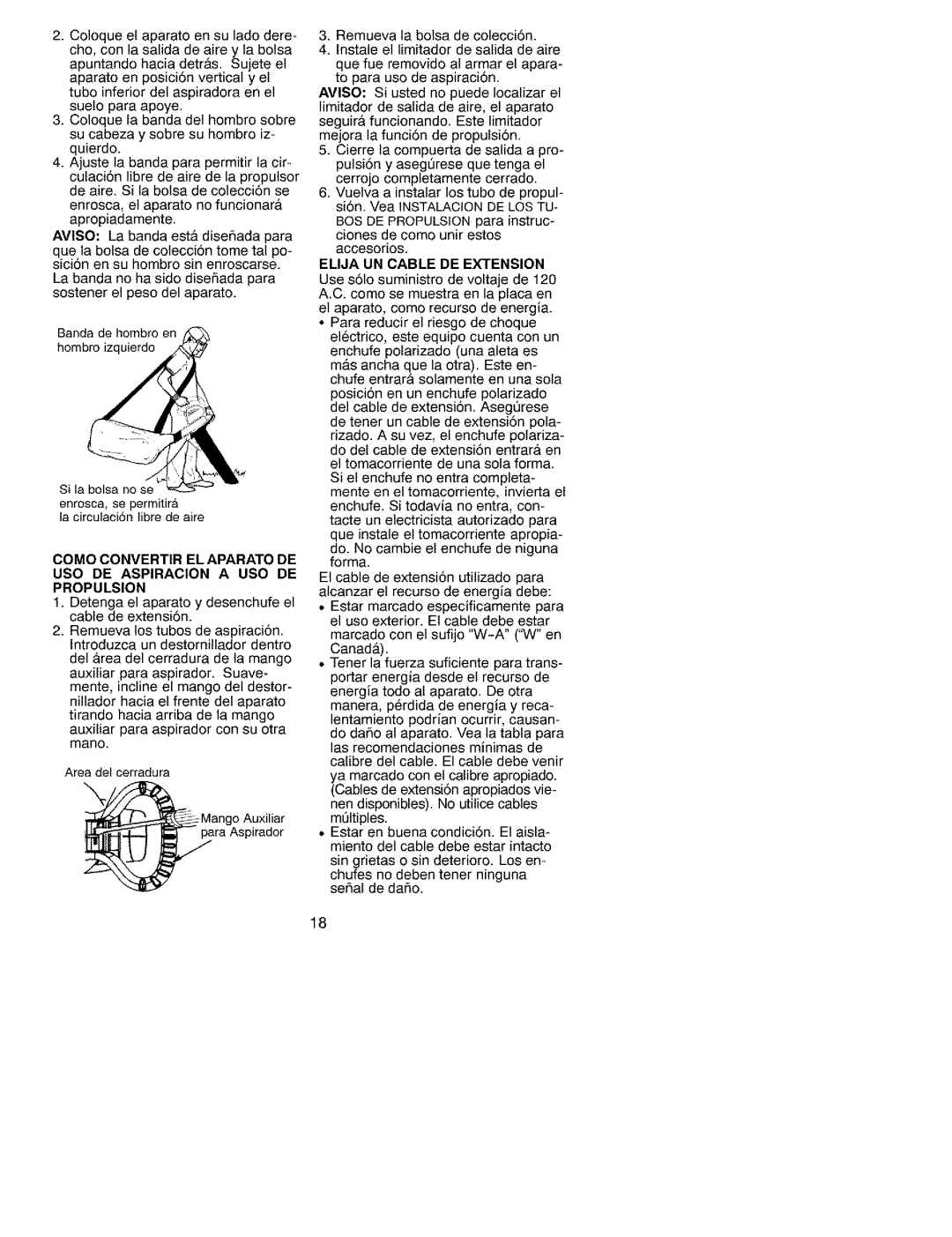 Craftsman 79939 manual Elija UN Cable DE Extension 