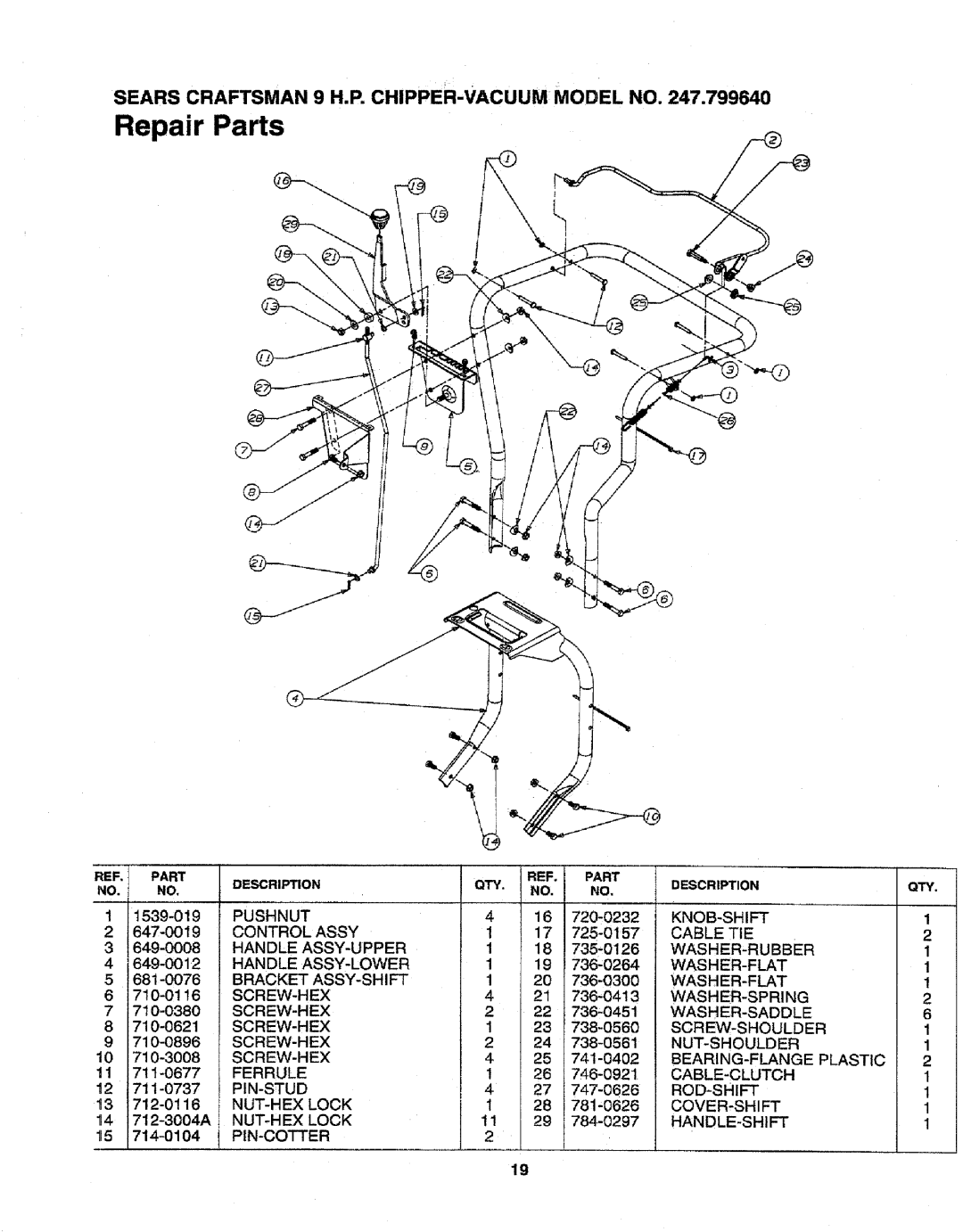 Craftsman 79964 manual 649-0008, 714-0104 