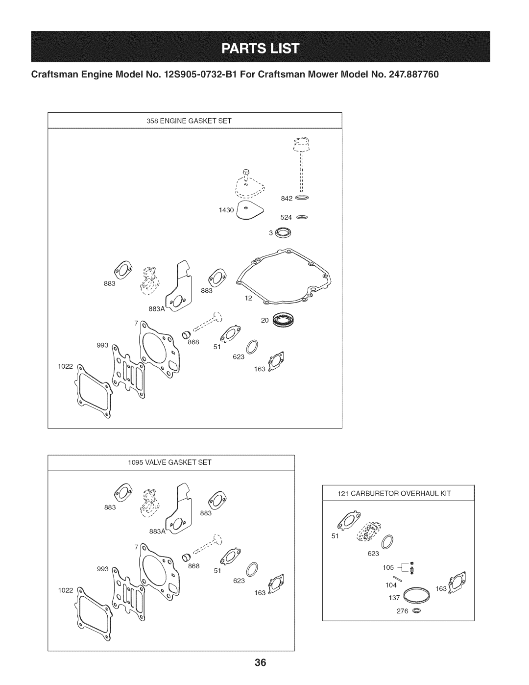 Craftsman 247.887760 manual Ios 