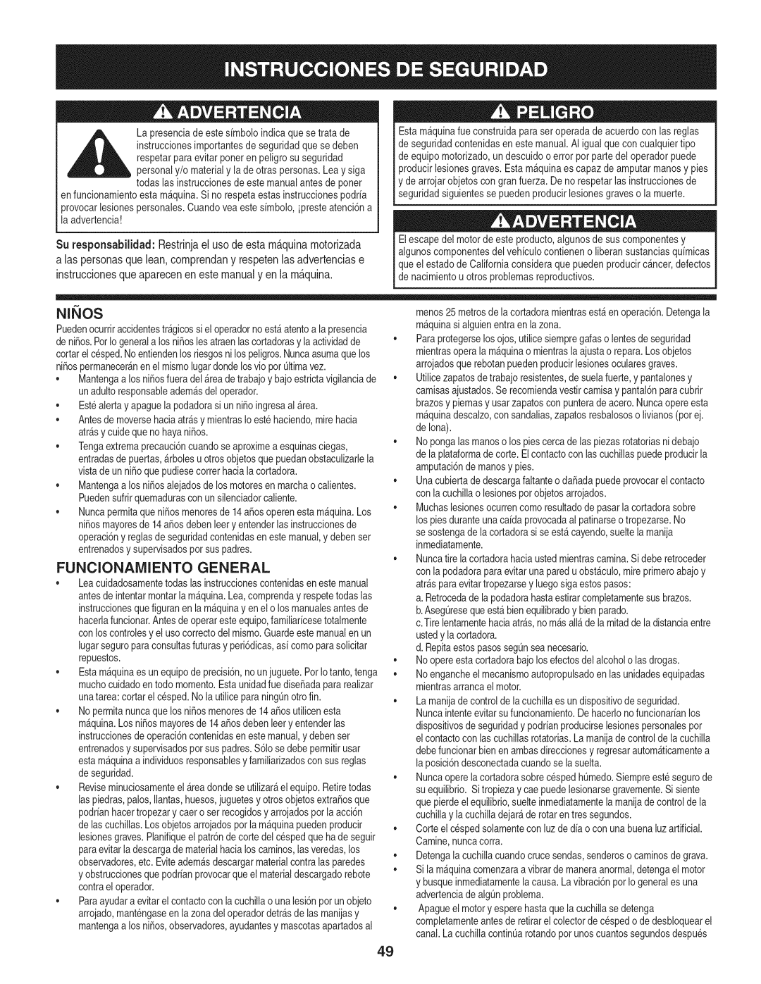 Craftsman 247.889980 manual Qos 