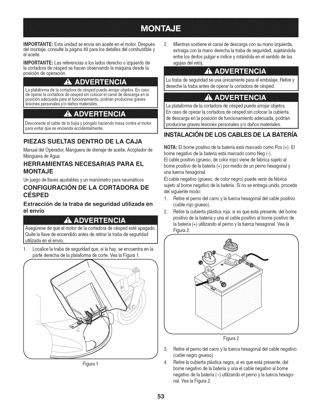 Craftsman 247.889980 manual Piezas Sueltas Dentro DE LA Caja, Herramientas Necesarias Para EL Montaje, Csped 