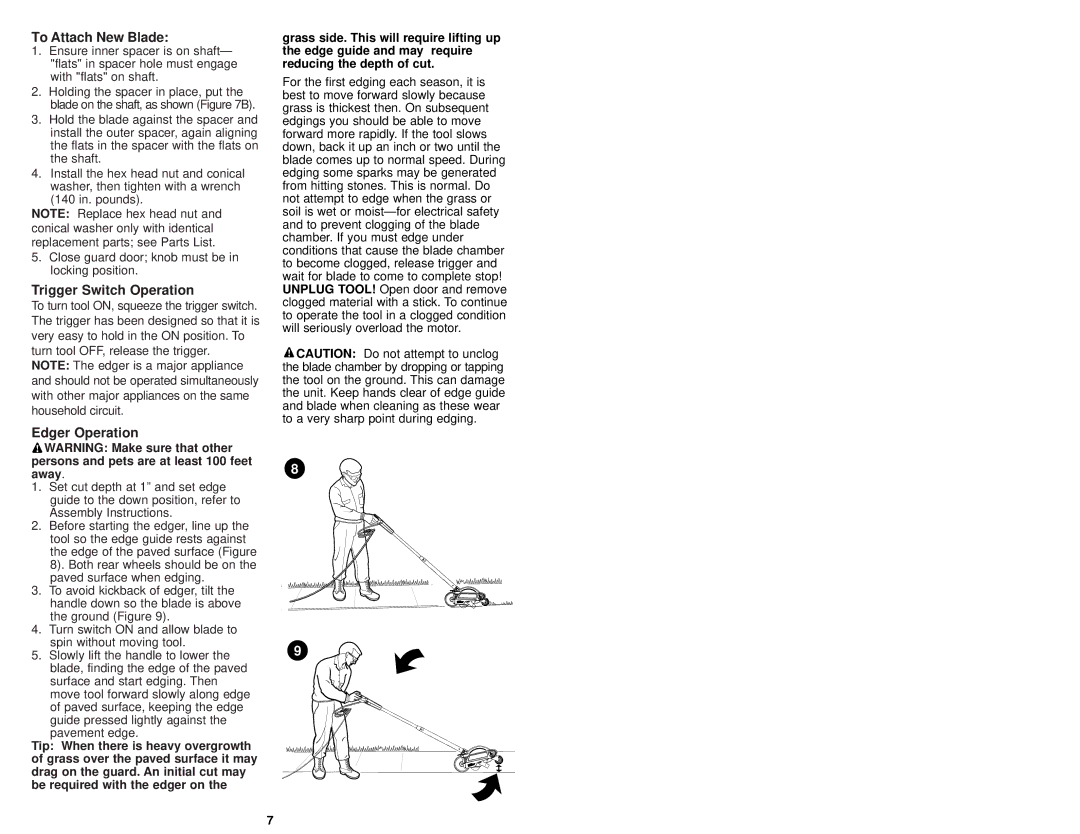 Craftsman 900.79654 instruction manual To Attach New Blade 