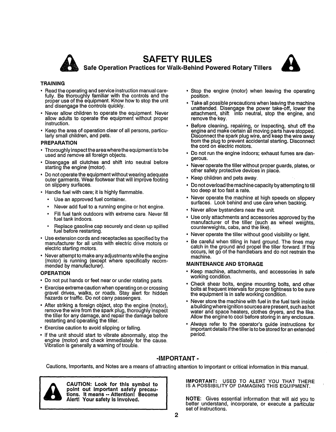 Craftsman 917-299751 owner manual Safety Rules 