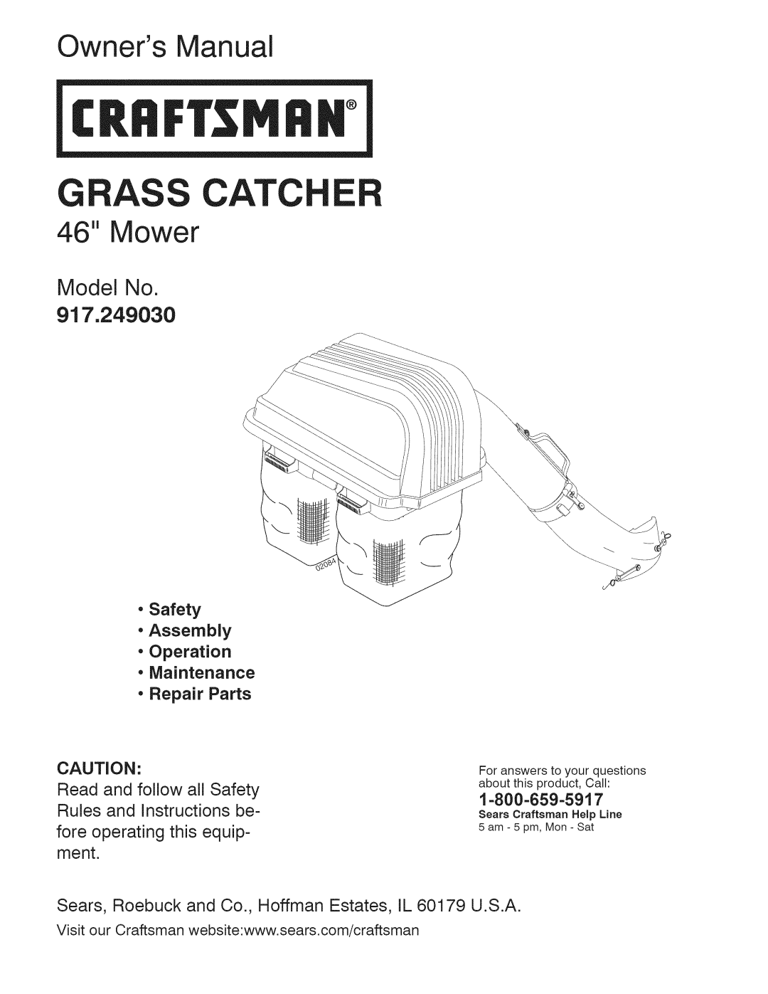 Craftsman 917.24903 owner manual Mrn 