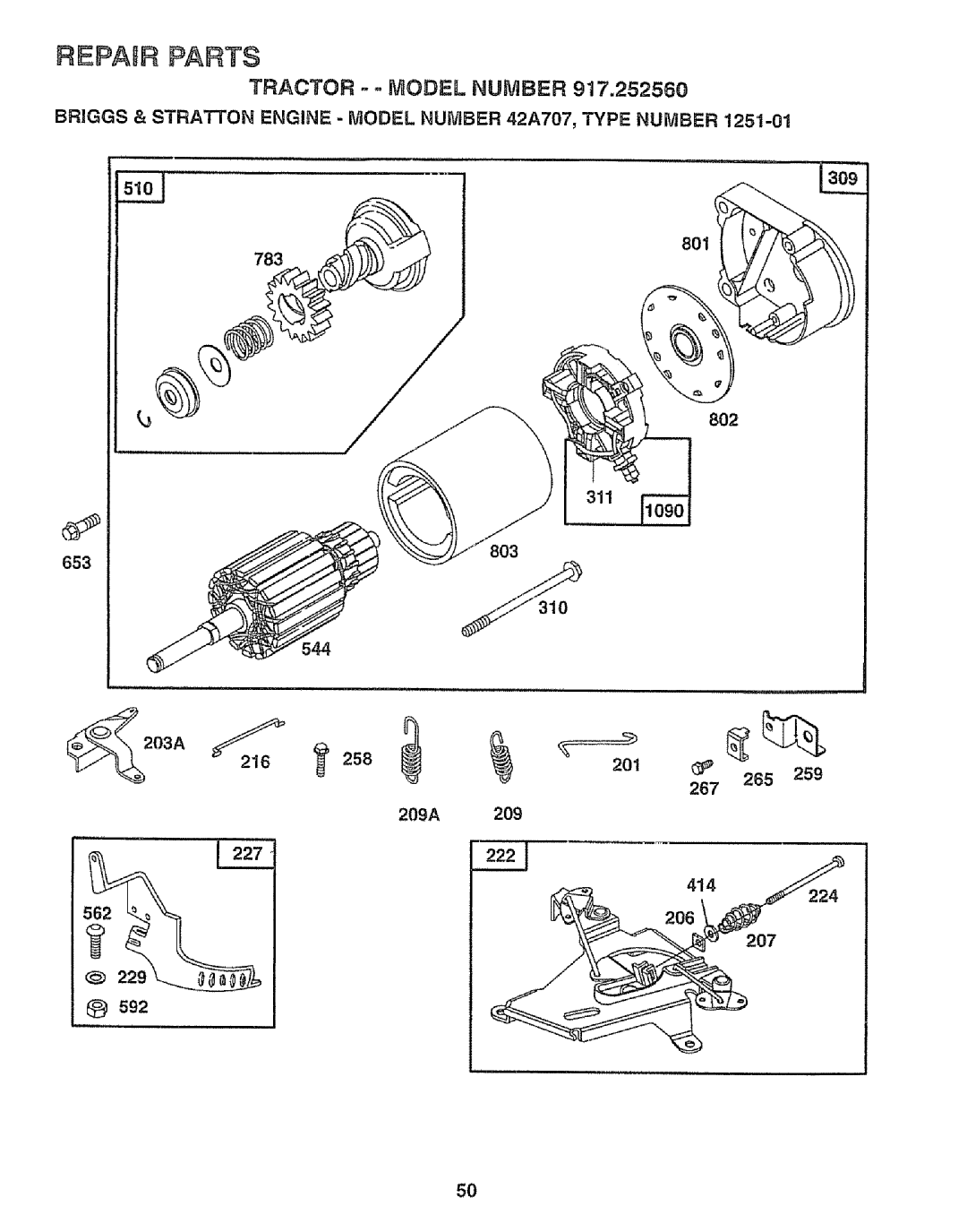 Craftsman 917.252560 manual 653, 310, 267 414, 206, 592 