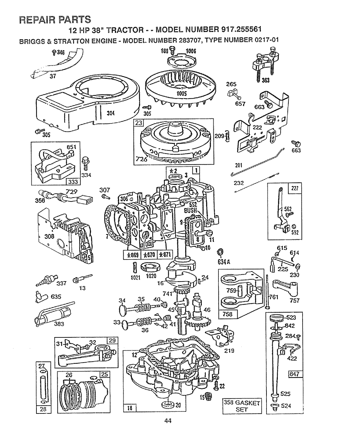 Craftsman 917.255561 owner manual 663 