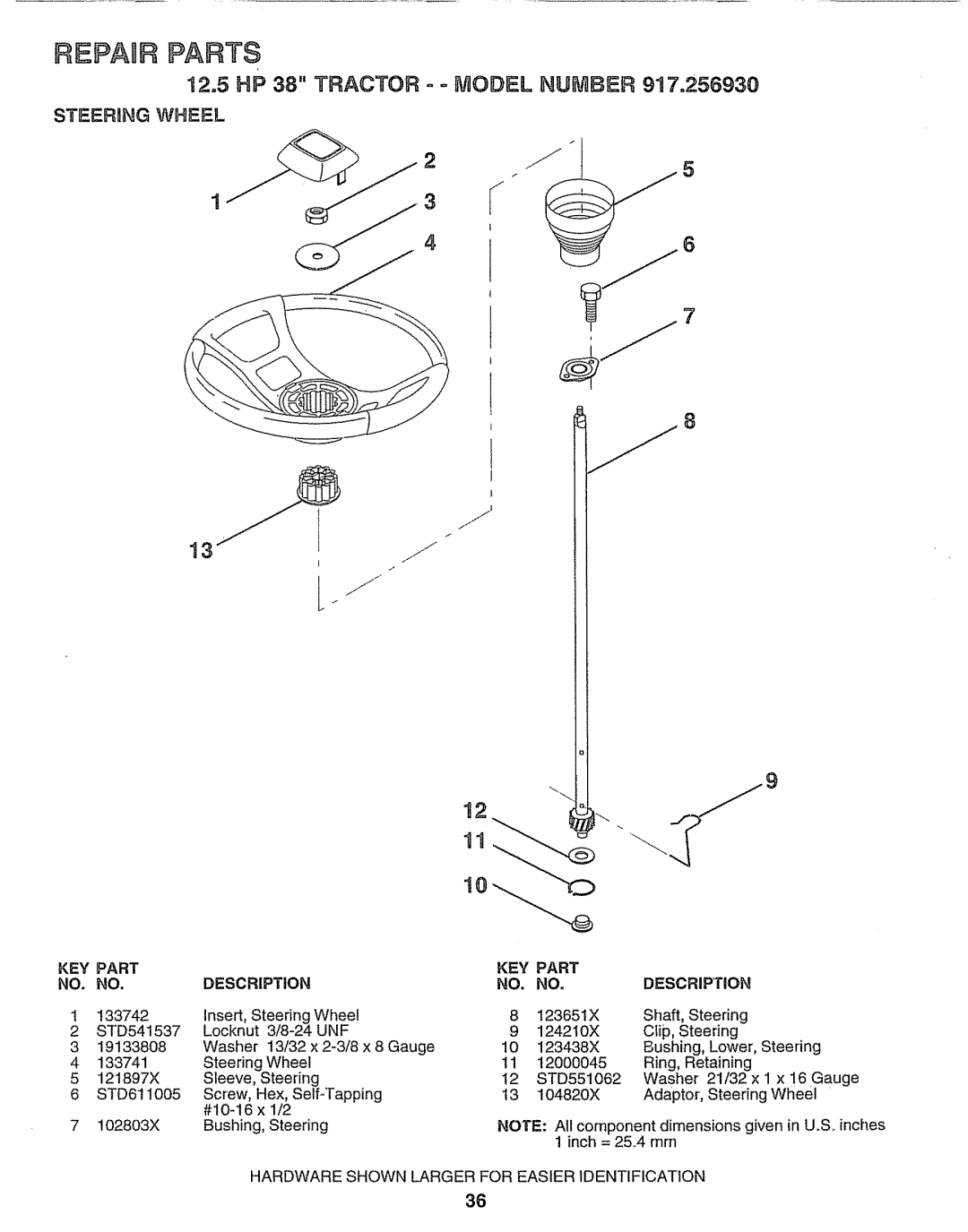 Craftsman 917.25693 owner manual Repaqrparts 