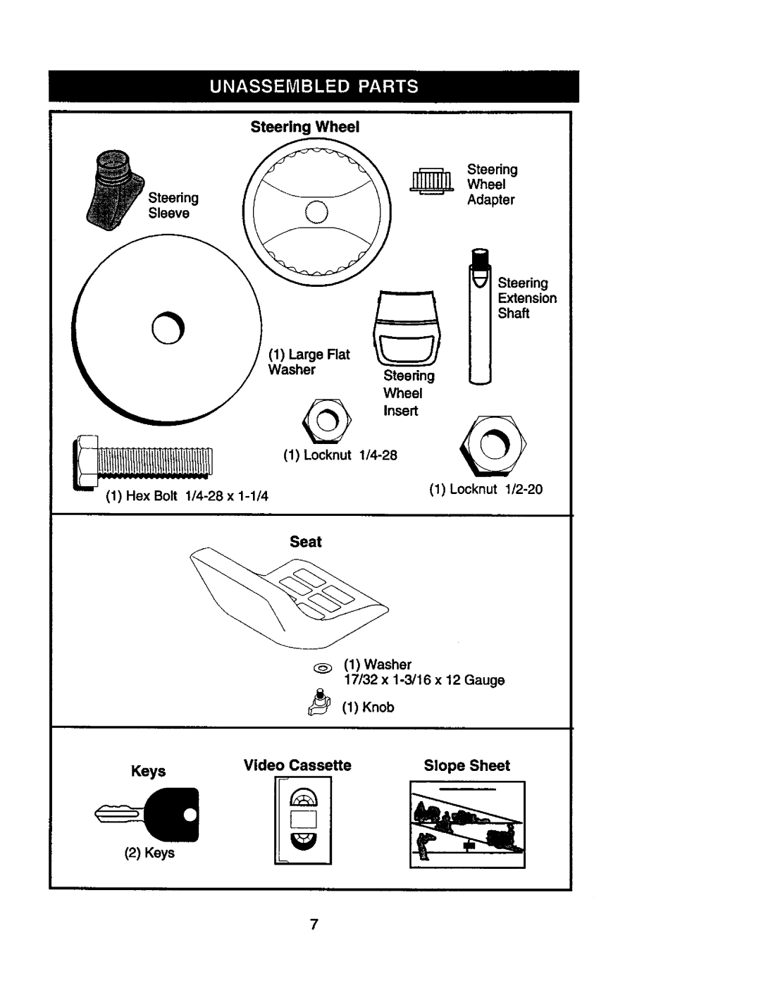 Craftsman 917.25801 owner manual Steering Wheel 