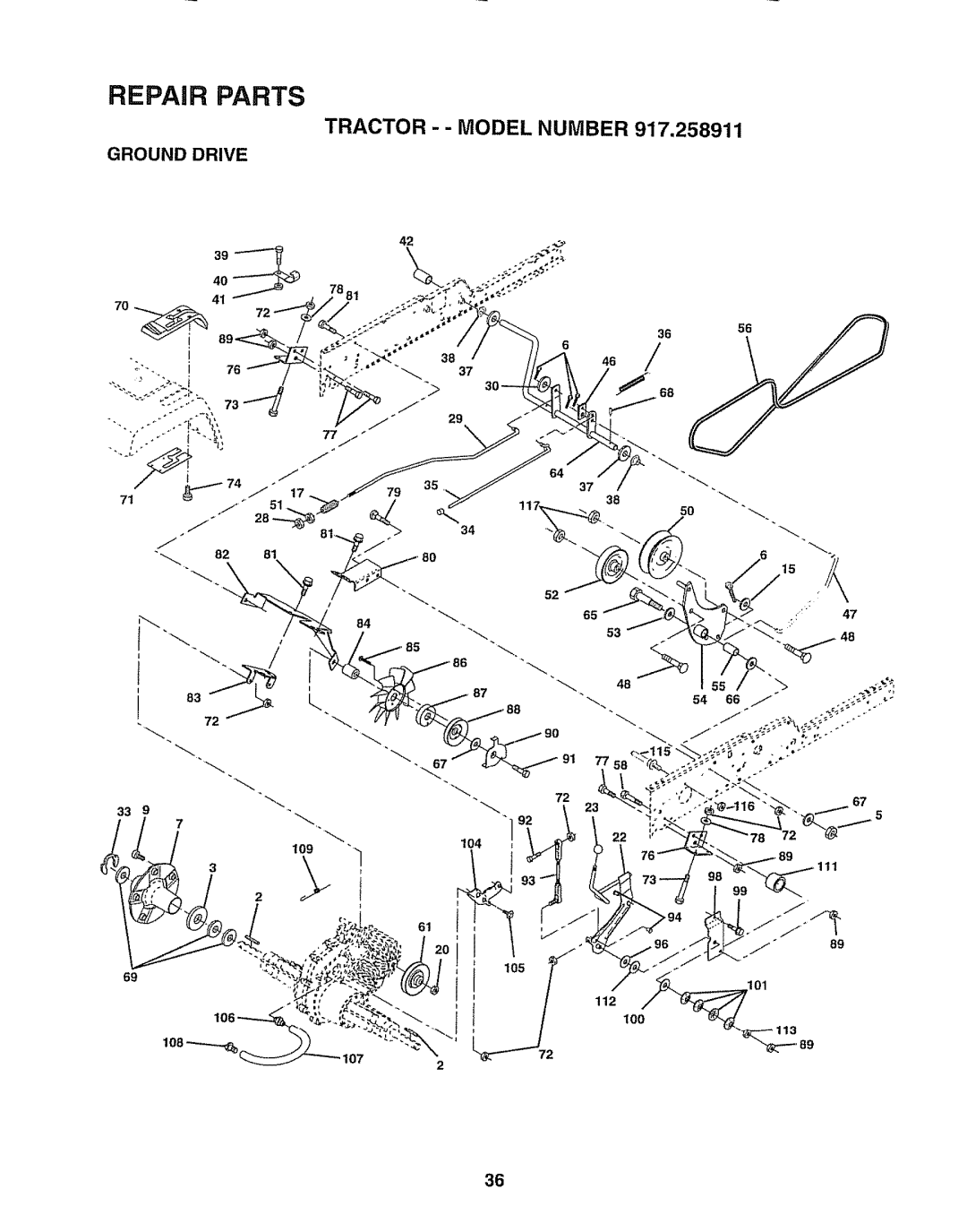 Craftsman 917.258911 owner manual O0L NUMe 9772S89!1 