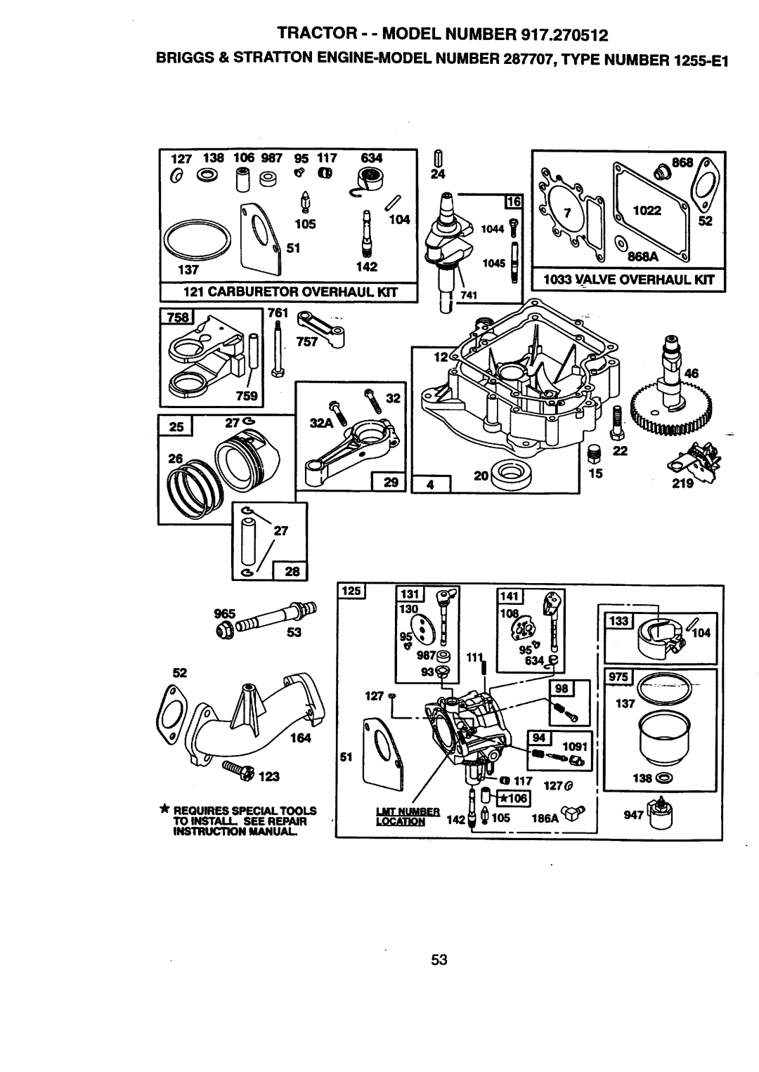 Craftsman 917.270512 owner manual 13z1 /lO4 