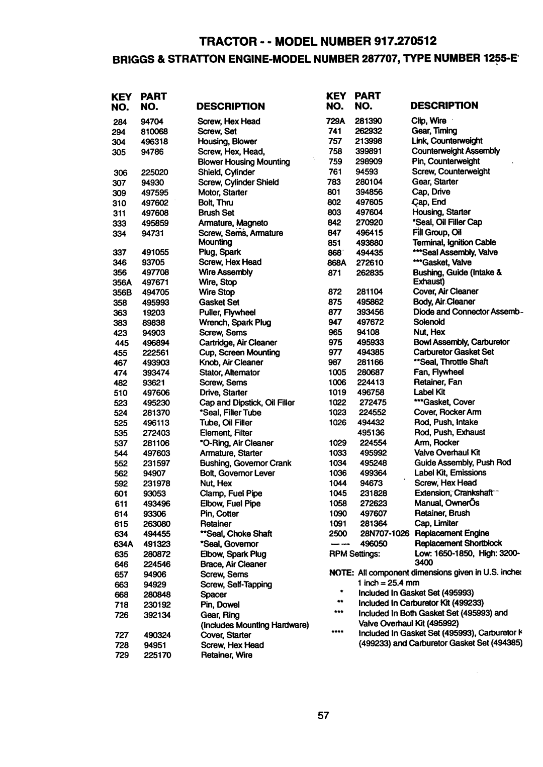 Craftsman 917.270512 owner manual 