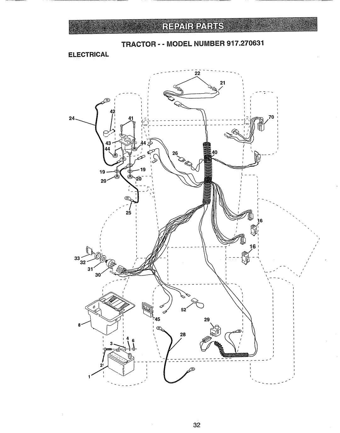 Craftsman 917.270631 owner manual Electrical 