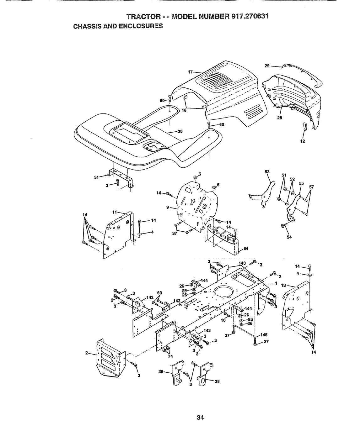 Craftsman 917.270631 owner manual I4o-3, Chassis and Enclosures 