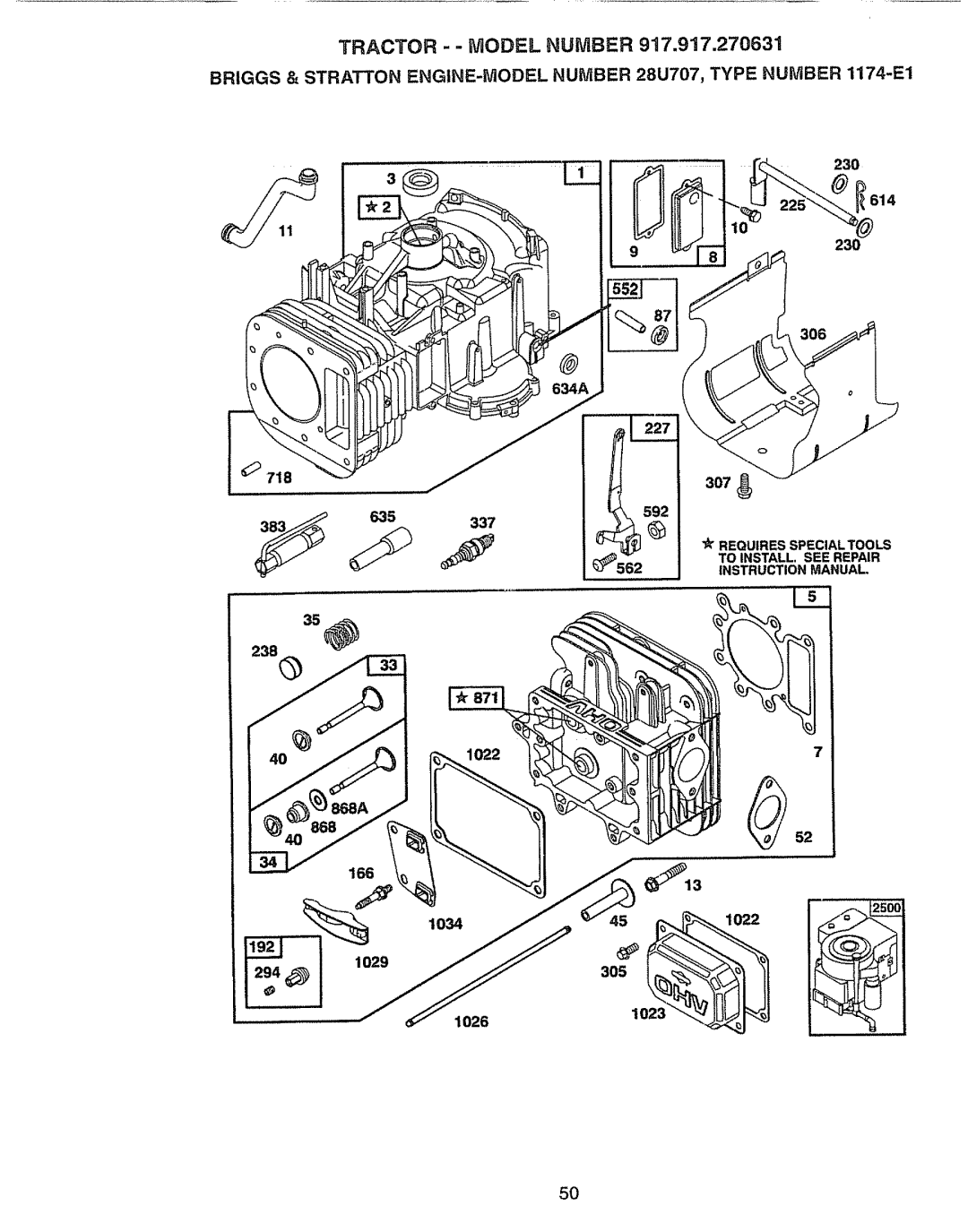 Craftsman 917.270631 owner manual 230 9230 635337 