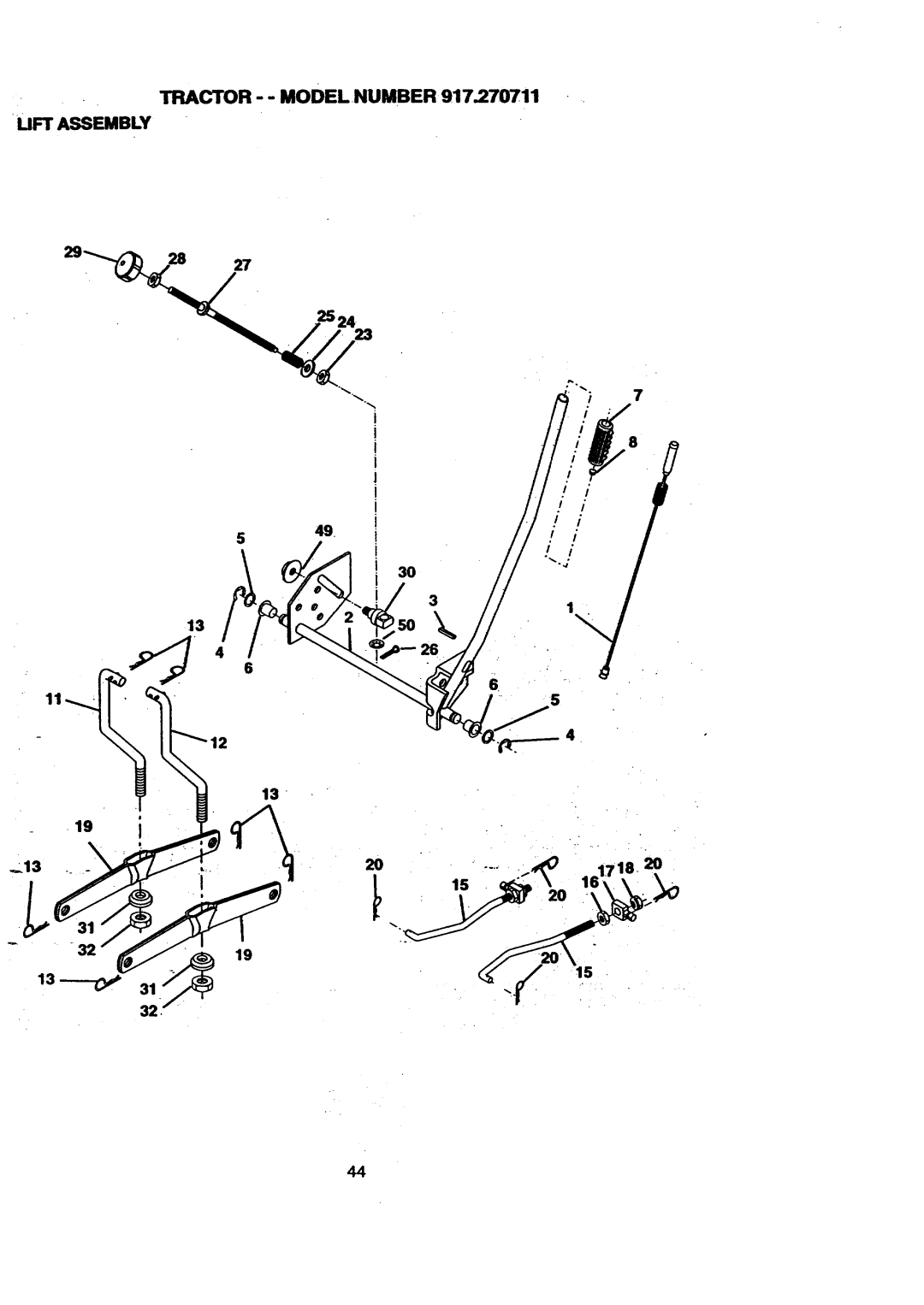 Craftsman 917.270711 owner manual 133O 26 