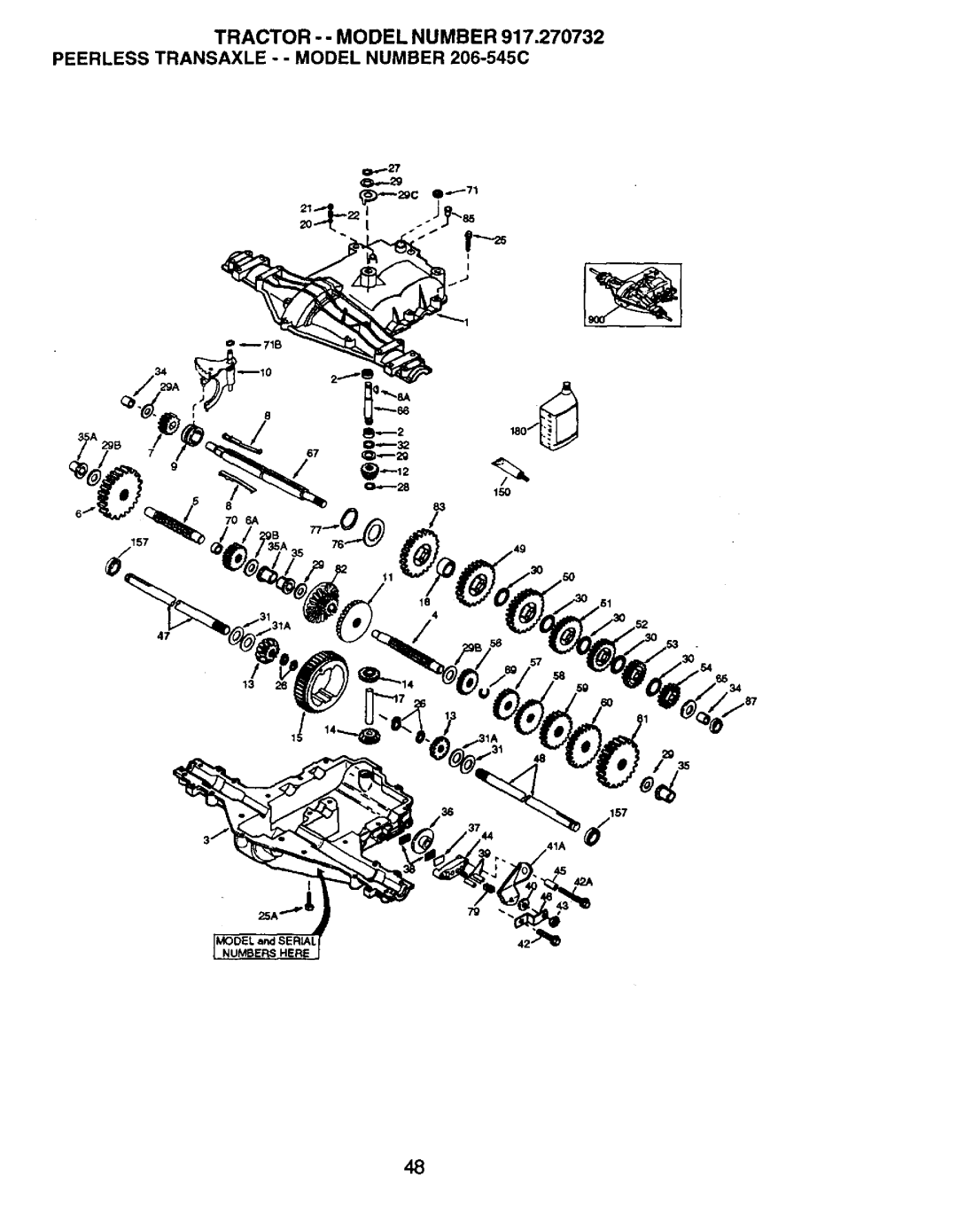 Craftsman 917.270732 owner manual Numbers Here 