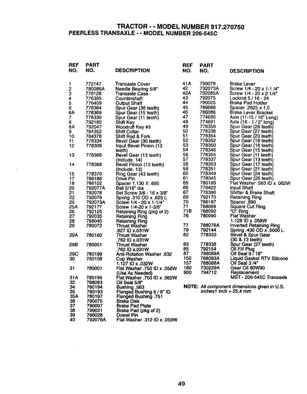 Craftsman 917.27075 owner manual 778345 