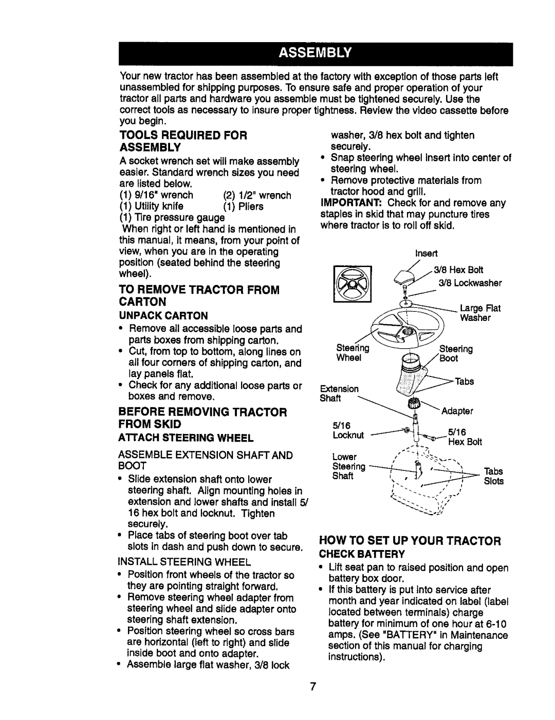 Craftsman 917.270752 owner manual Tools Required for Assembly 