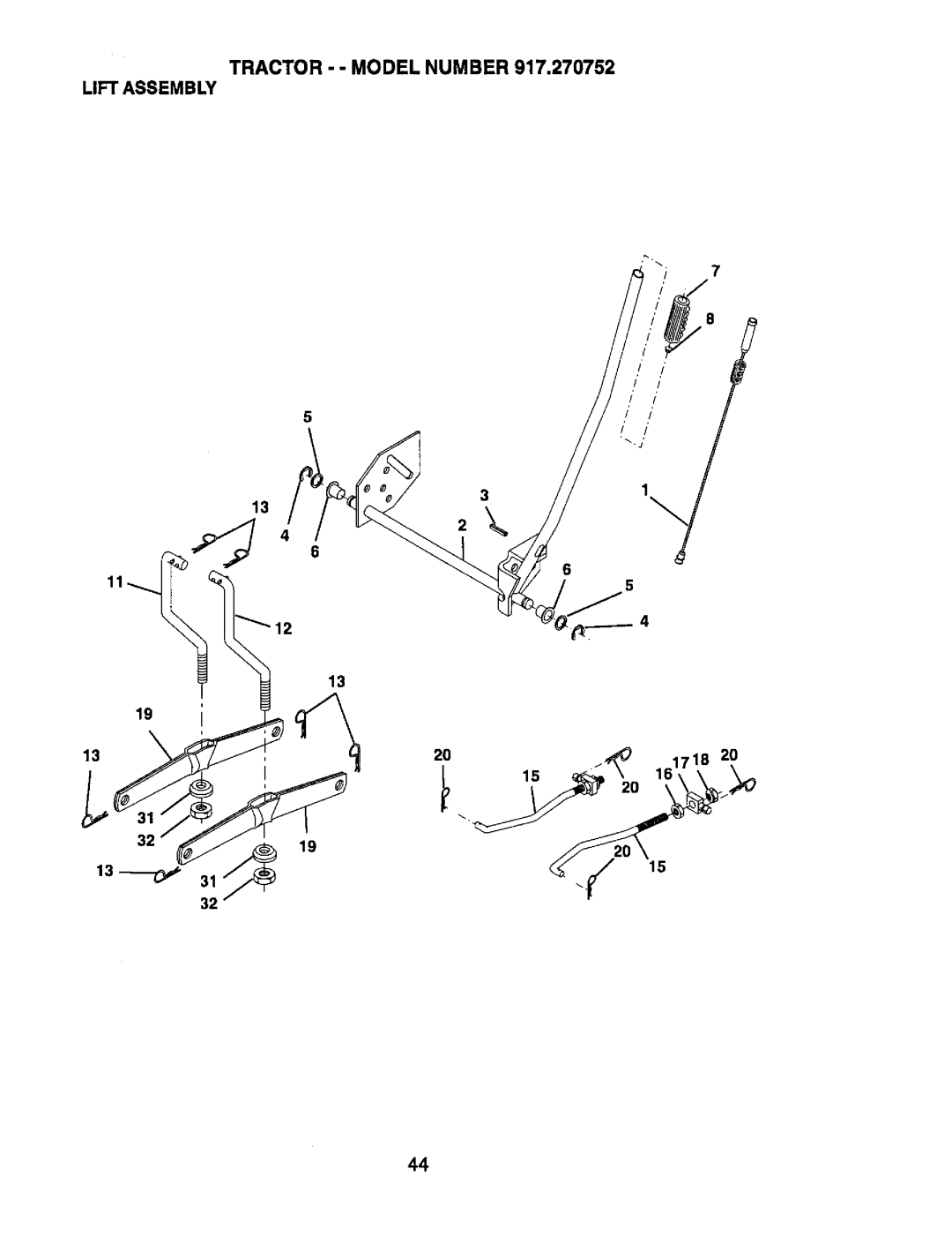 Craftsman 917.270752 owner manual 13---o 