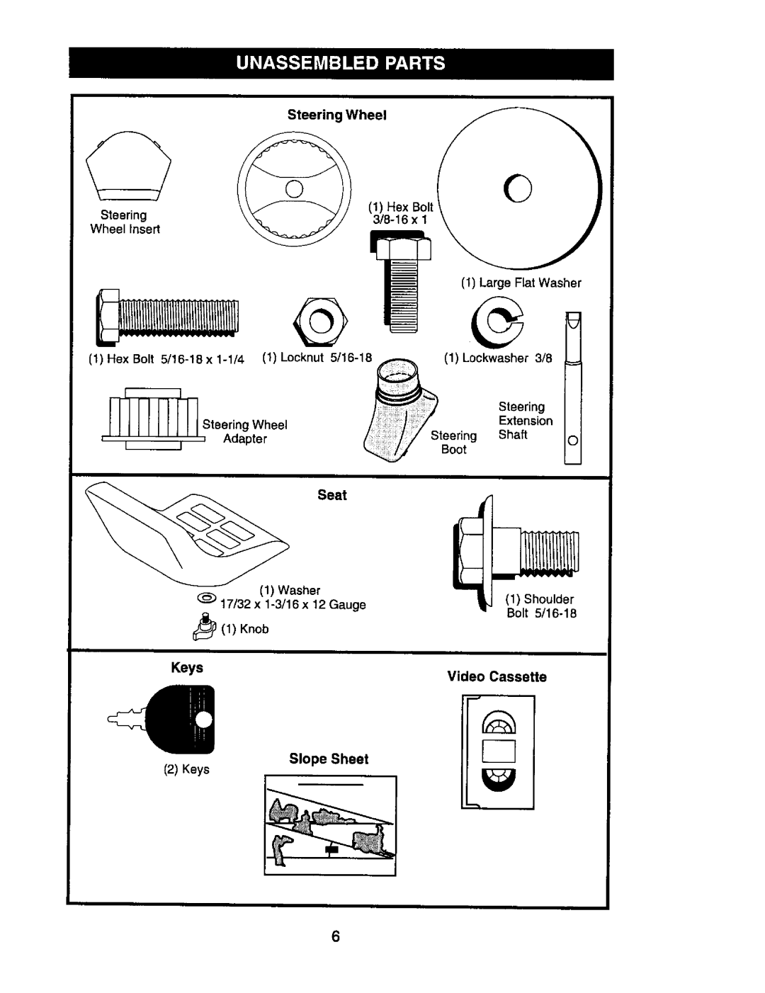 Craftsman 917.270752 owner manual Seat 