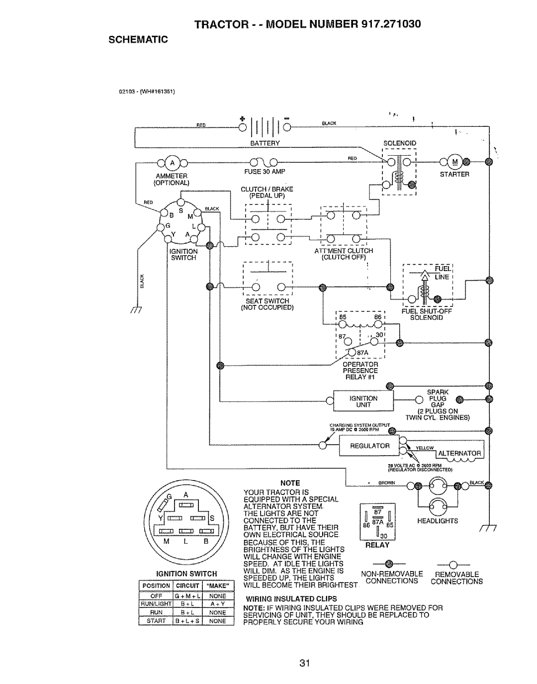 Craftsman 917.27103 owner manual Att-Clutc, Tractor - Model Number, Schematic 