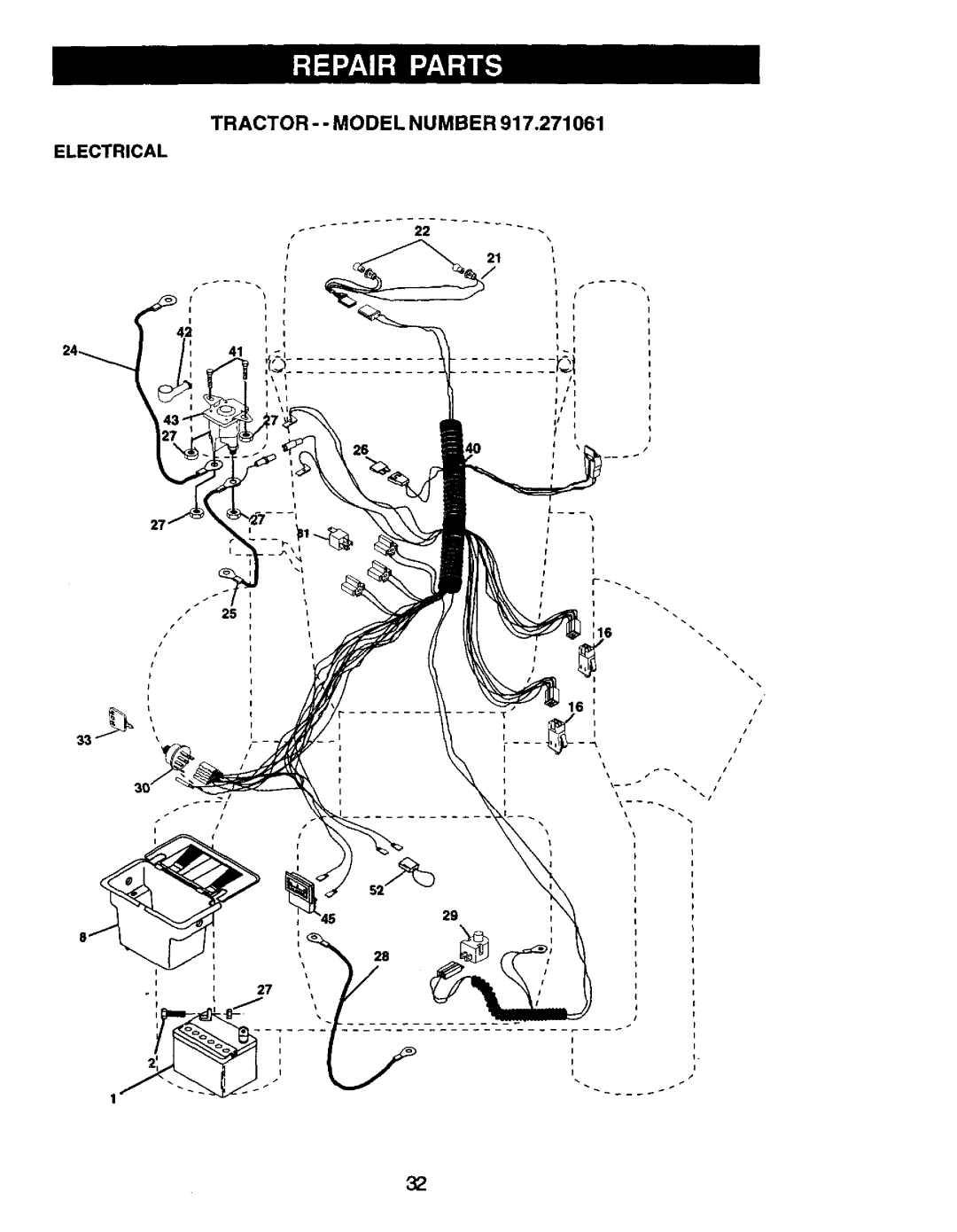 Craftsman 917.271061 owner manual Electrical 