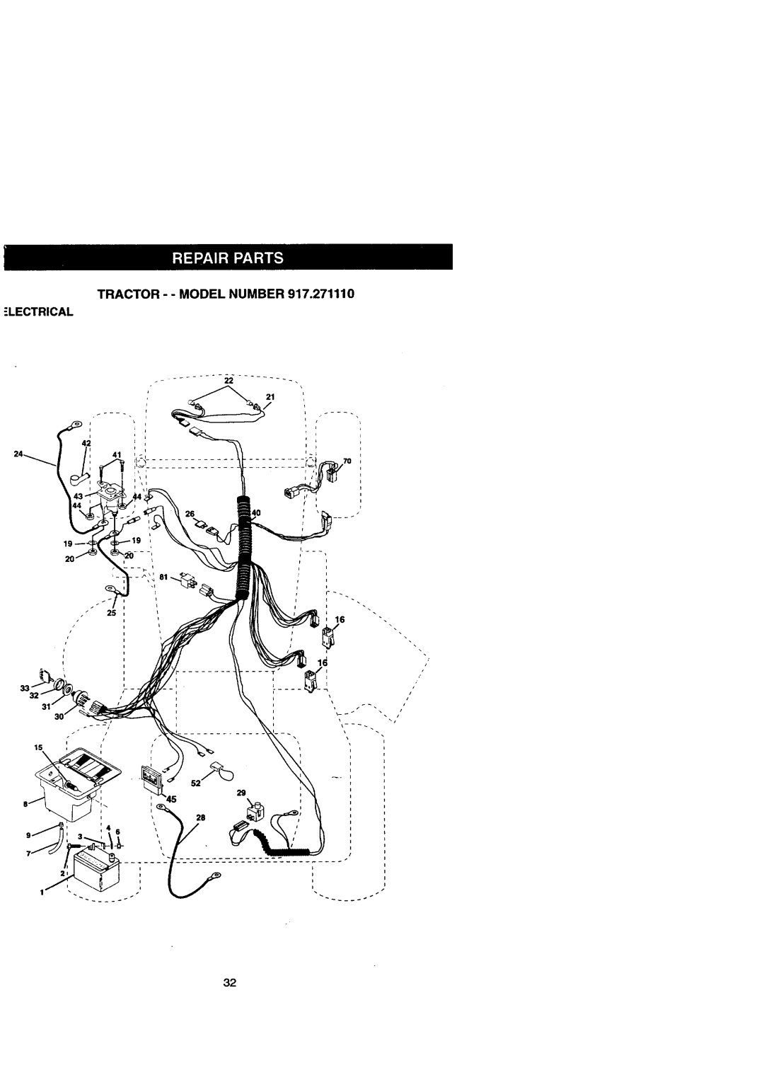 Craftsman 917.271110 owner manual Electrical 