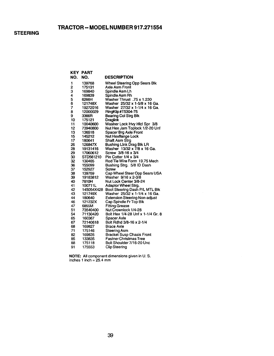 Craftsman 917.271554 owner manual RingKlip#T5304-75 