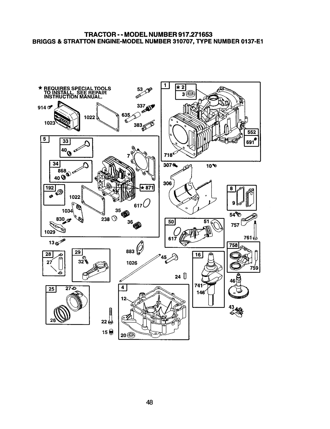 Craftsman 917.271653 owner manual 757 883 