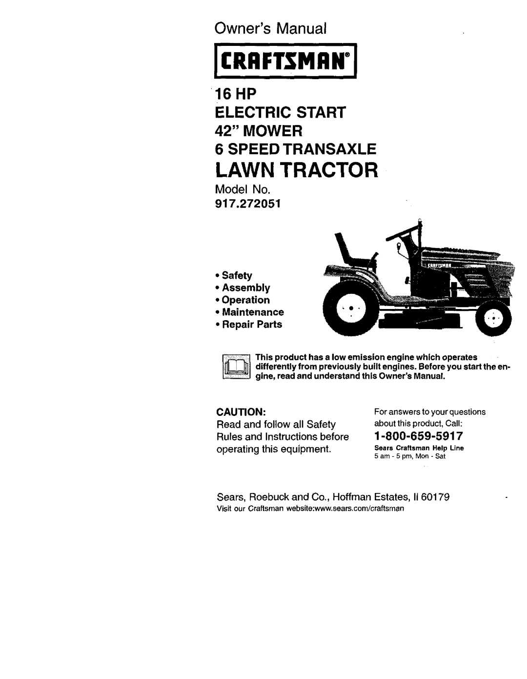 Craftsman 917.272051 owner manual Icraftsmanj 