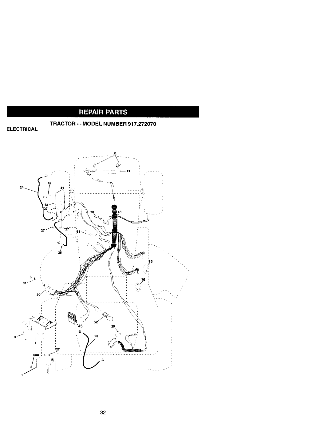 Craftsman 917.27207 owner manual Electrical 