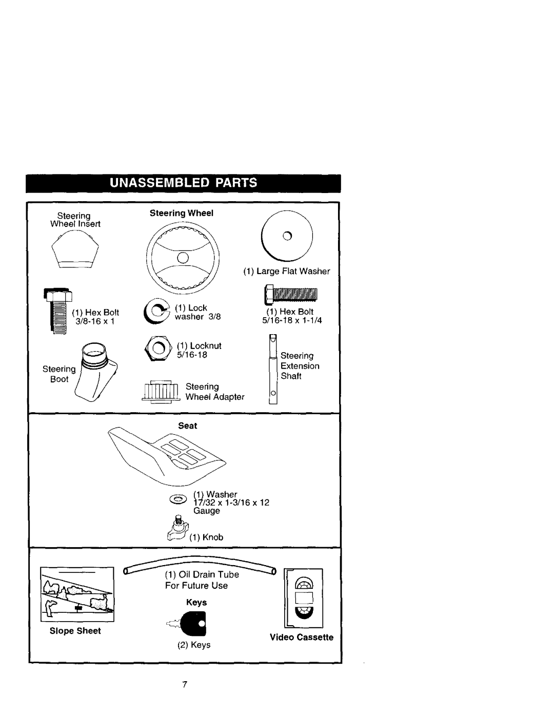 Craftsman 917.27207 owner manual Steering WheelInsert 